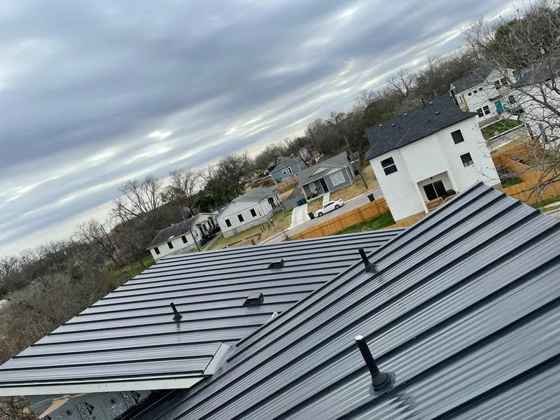 Standing seam metal roof panels with vents for Skylight Repair in Union Mill